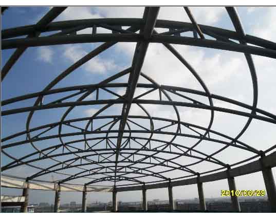 佳木斯中煤朔州宾馆管桁架工程